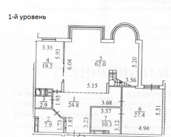 Продажа 2-х уровневой, 4-х комнатной квартиры, ЖК «Липская башня». Киев
