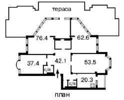 Продажа квартиры с террасой 411м, Печерский р-н. Kiev