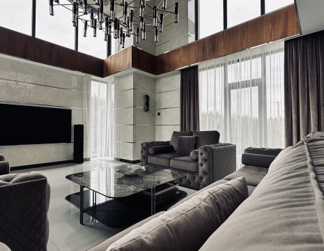 Современный дом 680м с бассейном в коттеджном городке Иванковичи. Київська обл